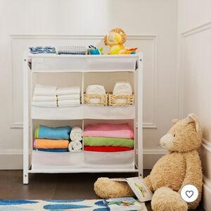 White Fabric Storage Organizer
